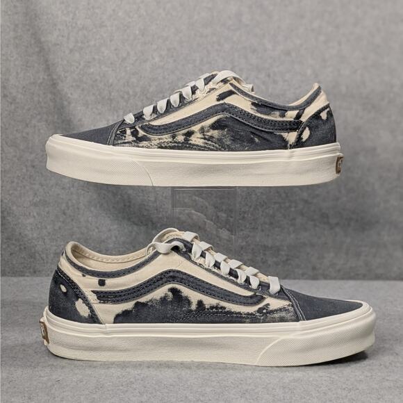 Vans Womens 8 / Mens 6.5 Old Skool Sneakers Eco Theory Asphalt Natural Shoes - Picture 7 of 10